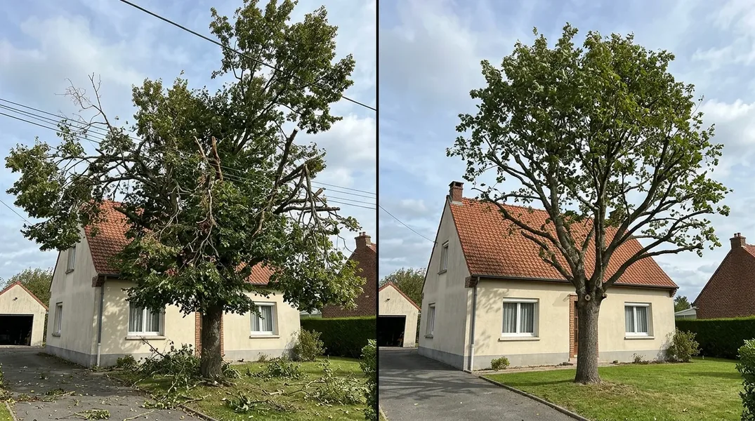 Résultat élagage dans le Nord — Elagage Cambrai